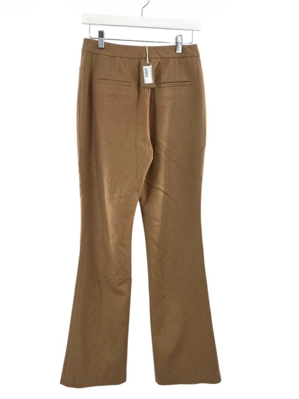 NWT Ann Mashburnβ Norah Flare pants Camel hair flannel sz 2